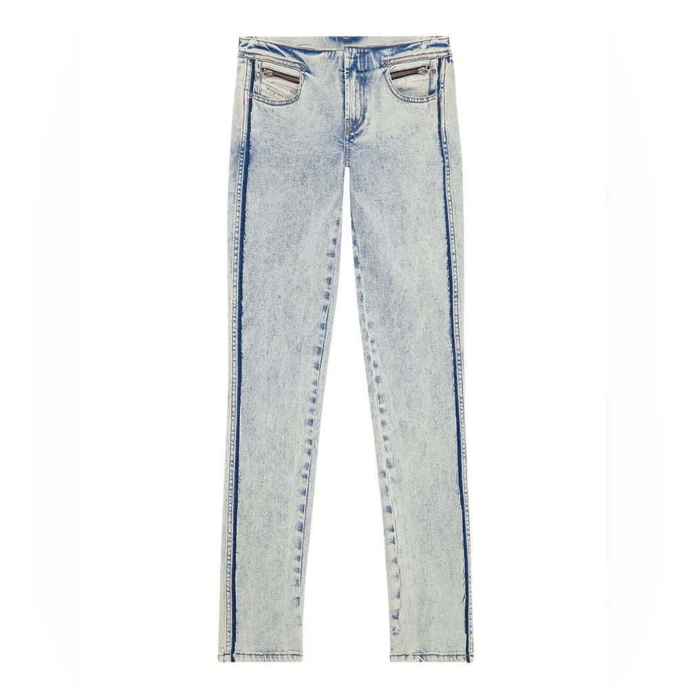 Diesel Womens Size 28 Light Wash Denim Low Rise Skinny Leg D-Tail Jeans Nwot